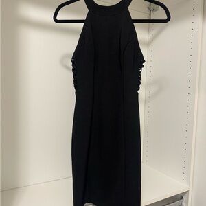 Elegant Black Halter Dress